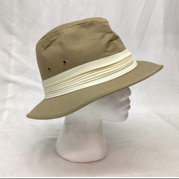 Vintage Beige Safari Hat M - Picture 1 of 6